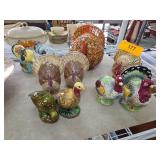 Ceramic Turkey Figurines
