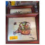 Framed Pair of 1981 Needlepoint Artworks