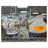 Hand-Painted Ceramic Creamers