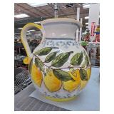 Feba Italian Ceramic Pitcher With Lemon Design