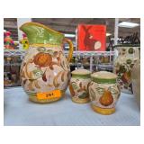 Certified International Ceramic Pitcher and Access