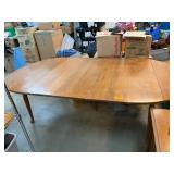 Wooden Dining Table with Leaves Included