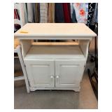 White Wooden Cabinet With Storage Doors
