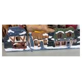 Hand-Painted Wooden Village Display