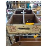 7Up Wooden Crate with Dividers, Dallas, Texas