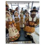 Thanksgiving-Themed Decorative Figurines Set
