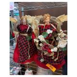 Holiday Angel Figurines Tree Toppers