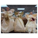 Three Decorative Angel Figurines