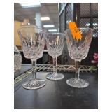Three Waterford Crystal Stemware Glasses