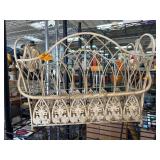 Decorative Metal Basket With Ornate Cutouts