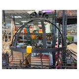 Black Metal Decorative Dome with Scrollwork