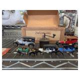 Ertl Die-Cast Vehicles and Metal Box Set