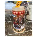 Budweiser Hometown Holiday Stein by Ceramarte