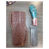 Custom Knife with Leather Sheath