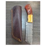 Handmade Knife with Leather Sheath