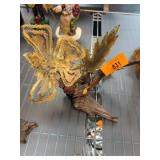 MCM Butterfly Sculpture Driftwood Vase