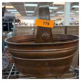 Vintage Copper Pail With Handle
