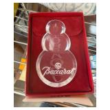 1989 Baccarat Noel Snowman Ornament