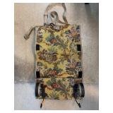 Floral Patterned Folding Shopping Cart