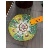 Honk Kong Porcelain Dish With Floral Design