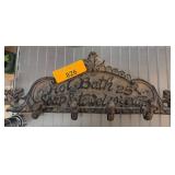 Hot Bath & Towels Cast Iron Wall Coat Rack