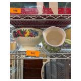 Decorative Bowl and Floral Pitcher Set