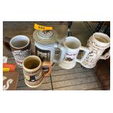 Ceramic and Stoneware Beer Steins