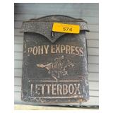 Pony Express Letterbox Decor
