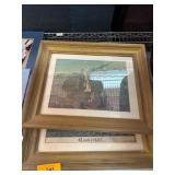 Framed Prints of Pastoral Scene and Bunker Hill