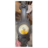 Wall-Mounted Barometer with Decorative Wooden Fram