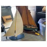 Wooden Sailboat Models in Naturistic Tones