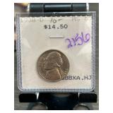 1938 D Jefferson Nickel in MS-65