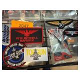 Top Gun Patches and Guitar Pick Necklace