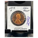 1973-S Gem Proof Deep Cameo Penny