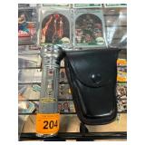 Vintage Flashlight and Leather Handcuff ï¿½Case