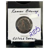 Roman Bronze Coin With GD/VG Details