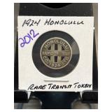 1924 Honolulu Transit Token