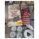 Holiday Themed Lot with Decor & Tea Set