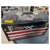 Metal Tool Box With Assorted Contents