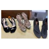 Three Womenï¿½s Designer Shoes by Various Brands