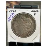 1880 Morgan Silver Dollar Coin