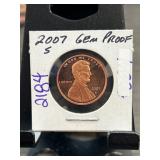 2007-S Lincoln Cent Gem Proof Coin