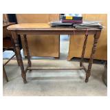Wooden Table with Turned Legs