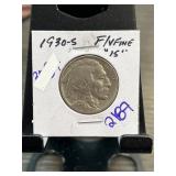 1930-S Buffalo Nickel in Fine/Very Fine Condition