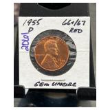 1955-D Lincoln Cent Gem Uncirculated