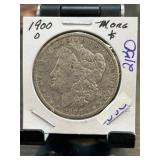 1900-O Morgan Silver Dollar in Holder