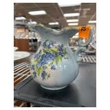 Porcelain Pitcher With Floral Design