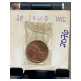 1946 D Lincoln Wheat Penny in Uncirculated Conditi