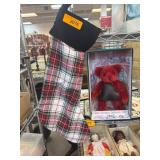 Ralph Lauren Stocking and Gund Teddy Bear