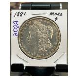1881 Morgan Silver Dollar Coin
